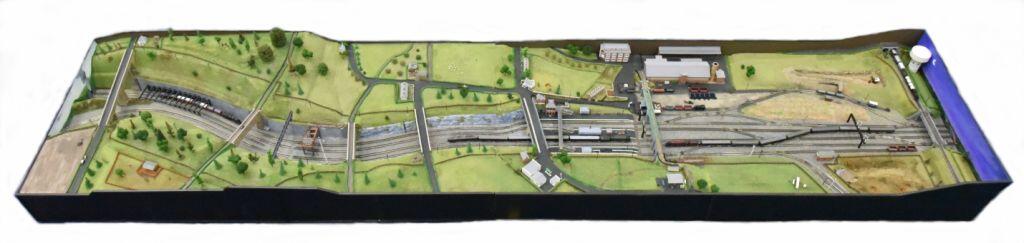 landscape view of model